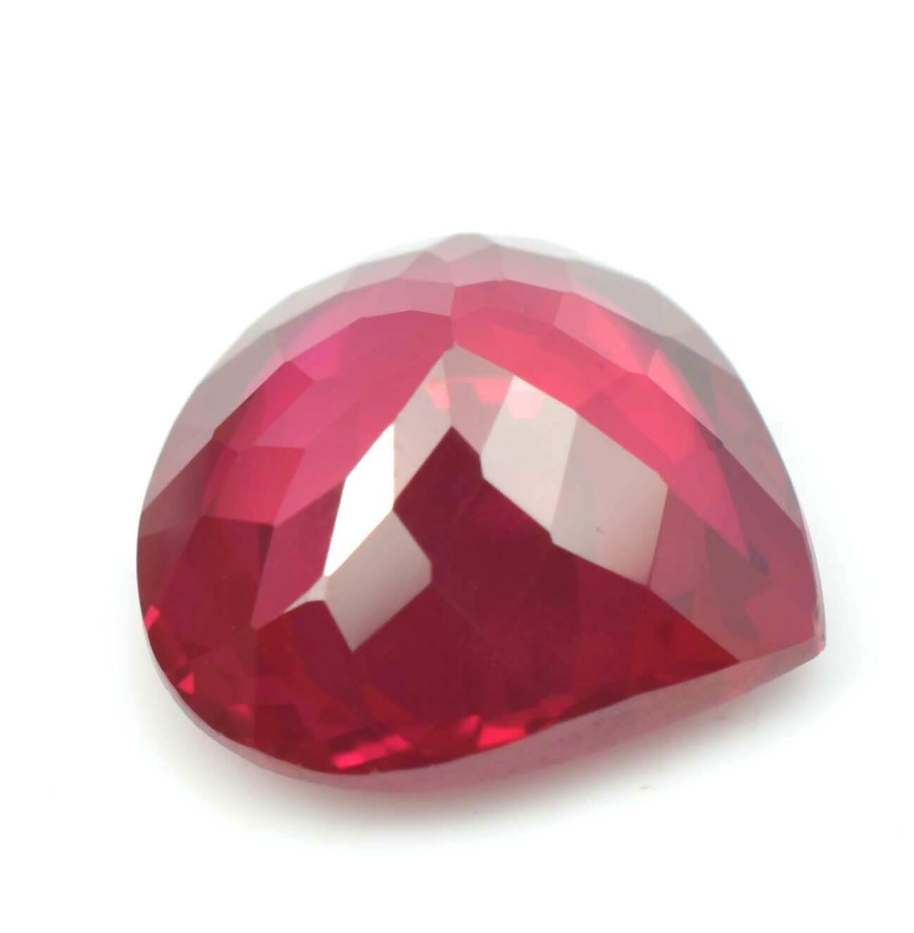 14.85 Ct Natural Flawless Mozambique Blood Red Ruby Heart Cut Loose Gemstone