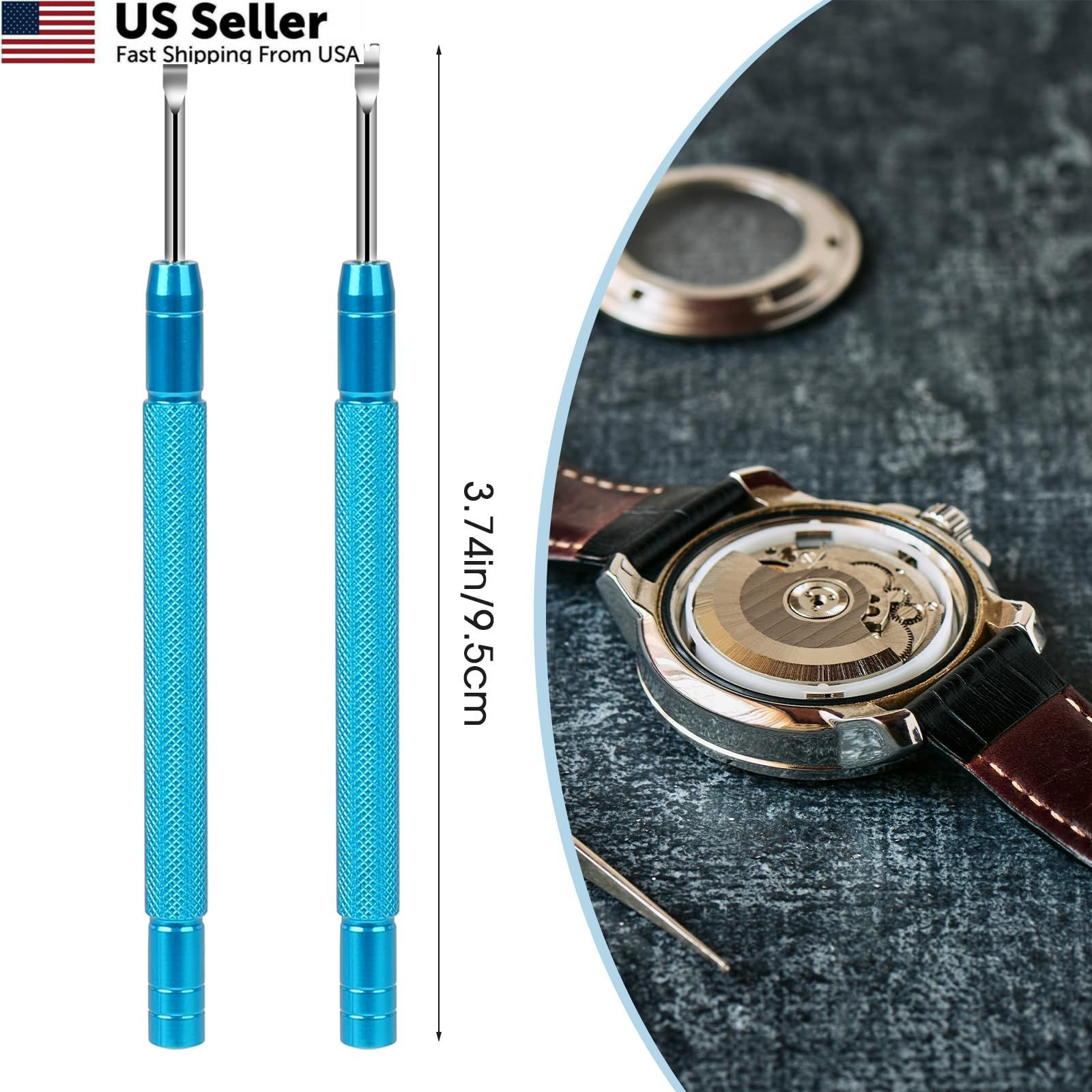 KALIONE 2 Packs Watch Hand Remover Tools Professional Watchmaker 2pcs blue