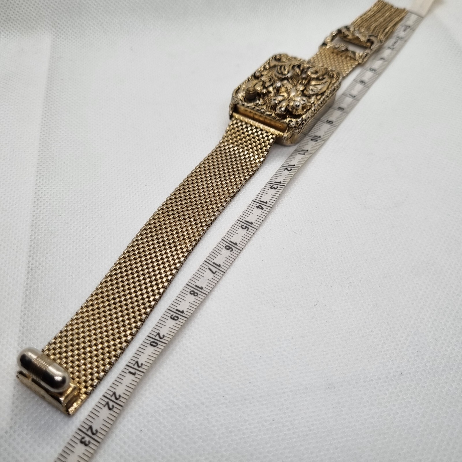 Rare Vintage Victorian Music Box tassel bracelet Swiss movement