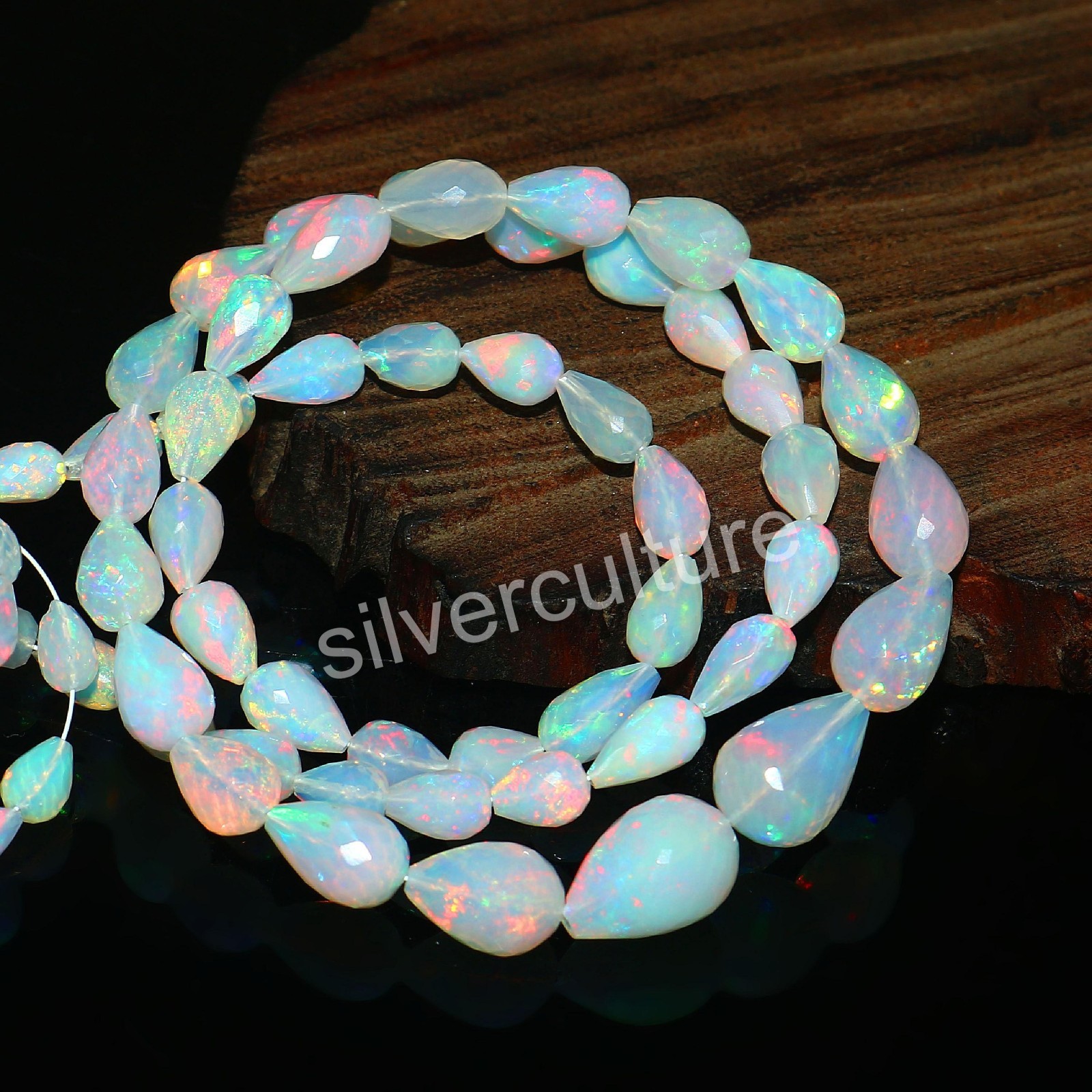 Top Quality Opal bead Teardrops Opal Bead Multi-Color Opal Necklace Gift For Her