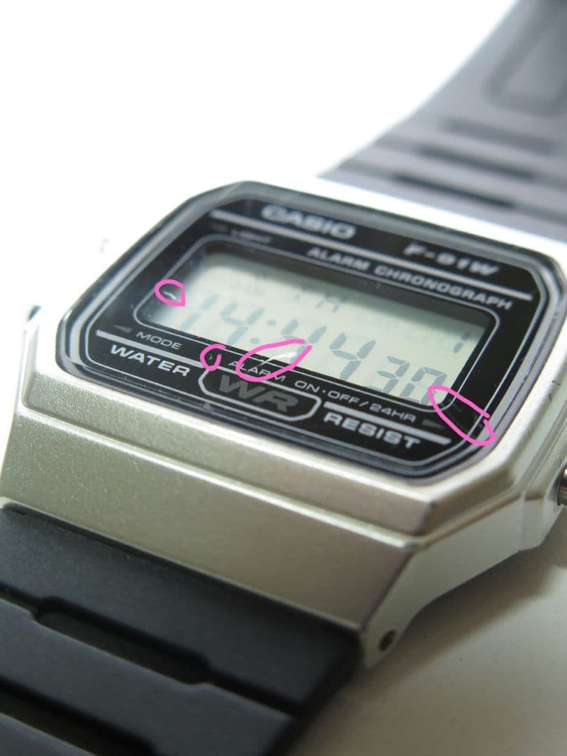 CASIO Digital Watch F-91W Black