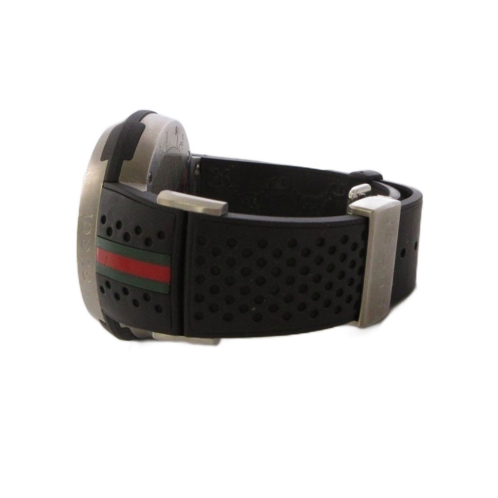 【Watch】GUCCI 114.1 Eye Digital Watch Stainless Steel Rubber Silver