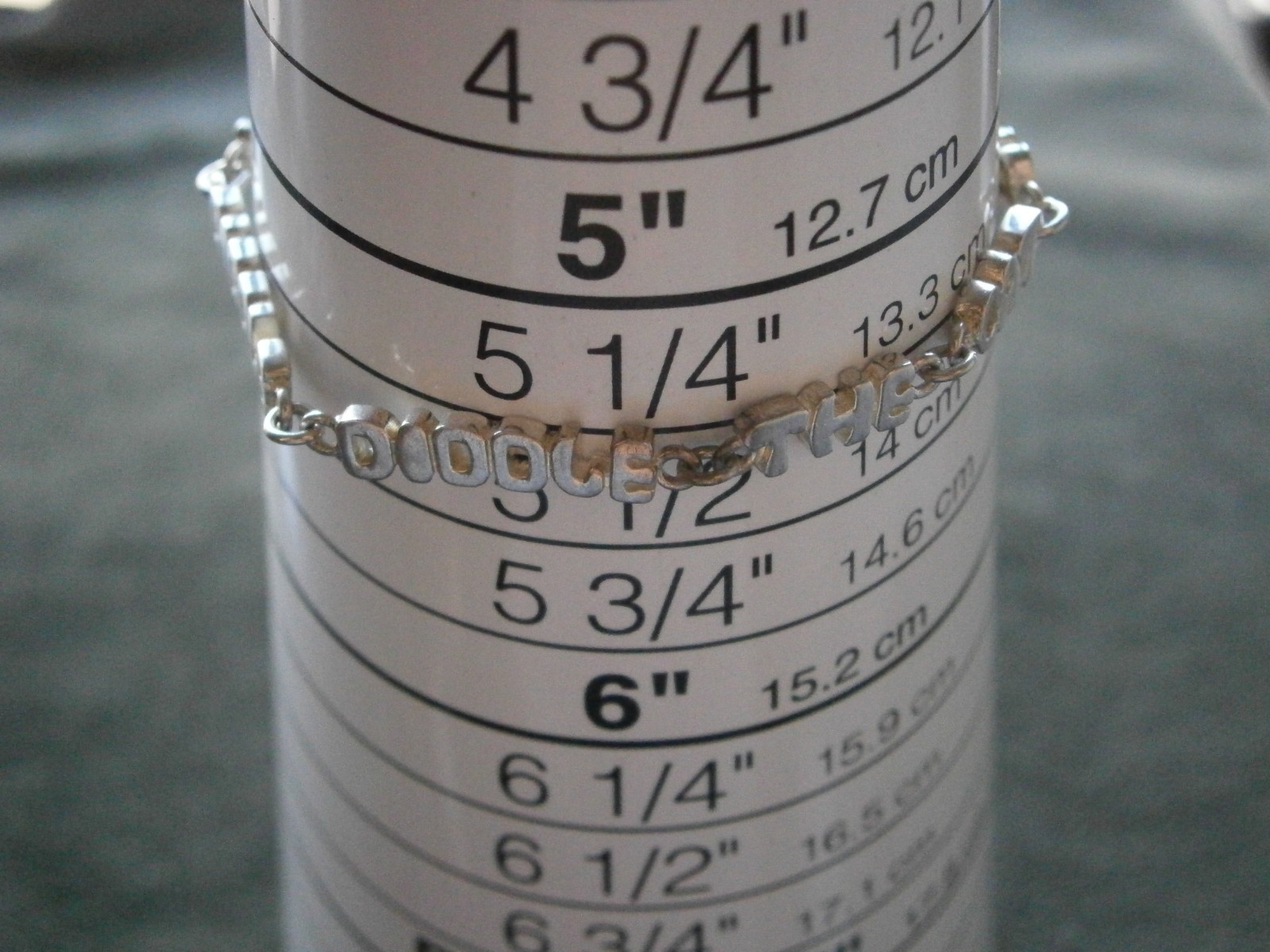 Hey Diddle Diddle Cat & the Fiddle Vtg SHORT Sterling Silver Bracelet 5.5″ ~ 6g