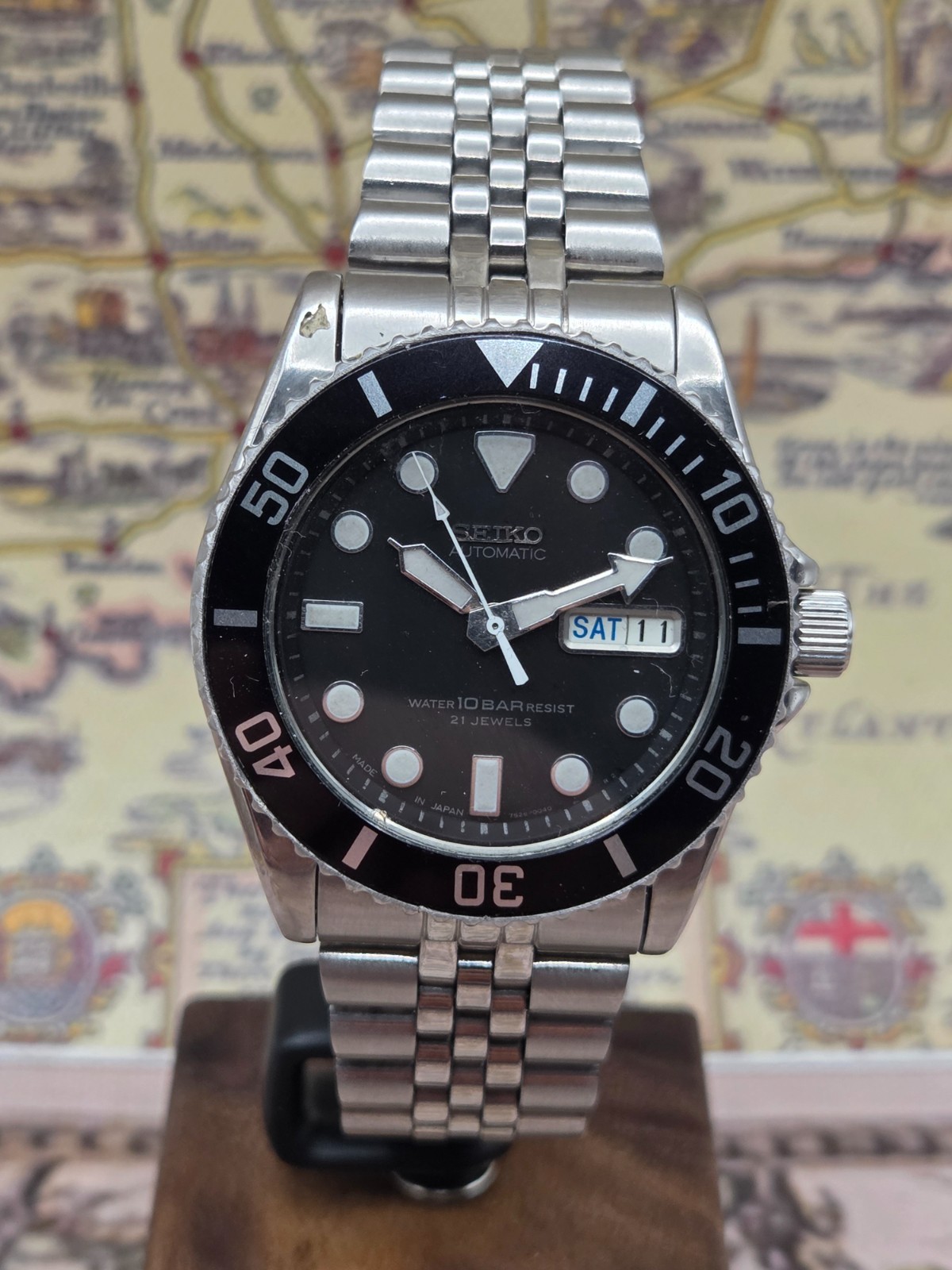 Seiko Mens Automatic Watch SKX031 Scuba Divers 100M 7S26-0040 February 1997 BOX