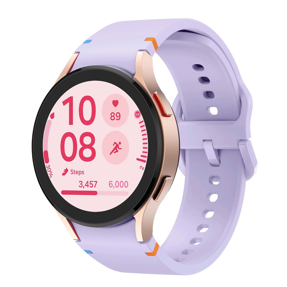 Fits Samsung Galaxy Watch7/6/5/4 Silicone Watch Strap Waterproof Durable Band