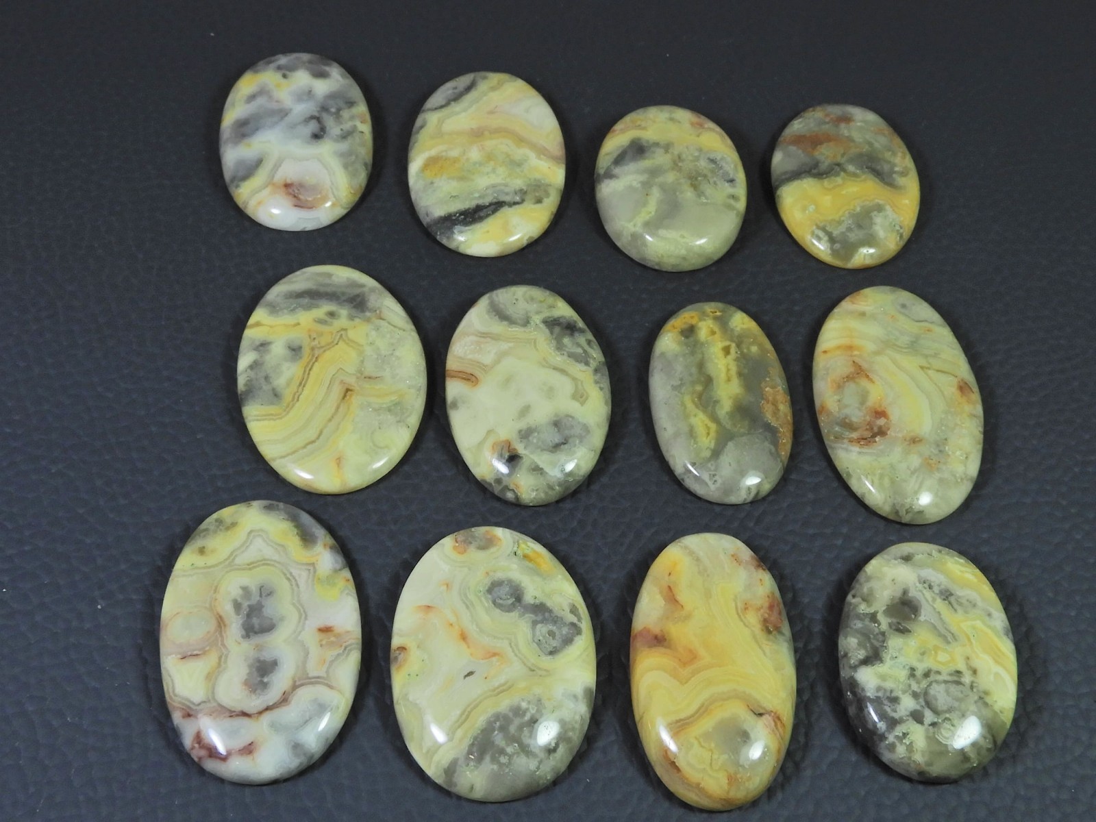 AA++ Natural Australian Crazy Lace Agate Oval Shape Cabochon Loose Gemstone Lot