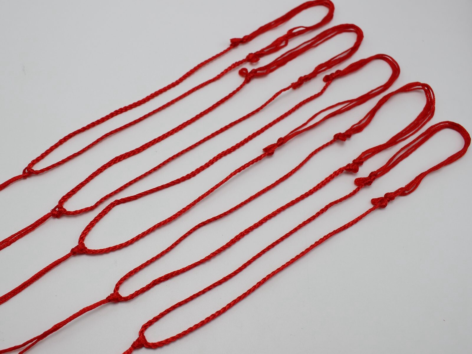 Chinese Silk Thread Hand Knotted Cord String Pendant Necklace Adjustable