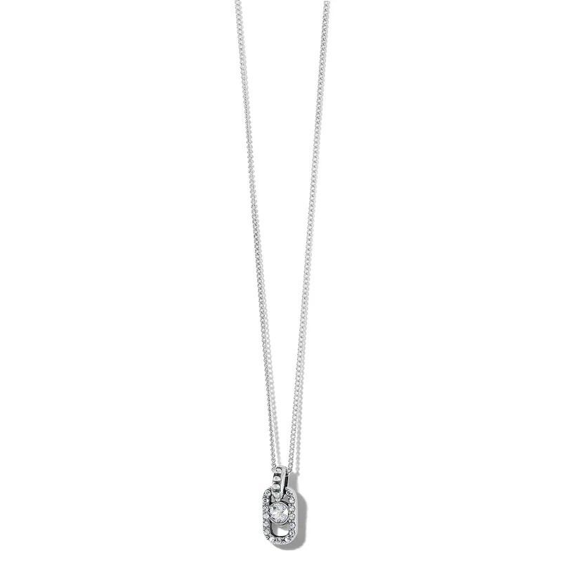 NWTag Brighton ILLUMINA LIGHTS ALLURE Petite Silver Necklace MSRP $68