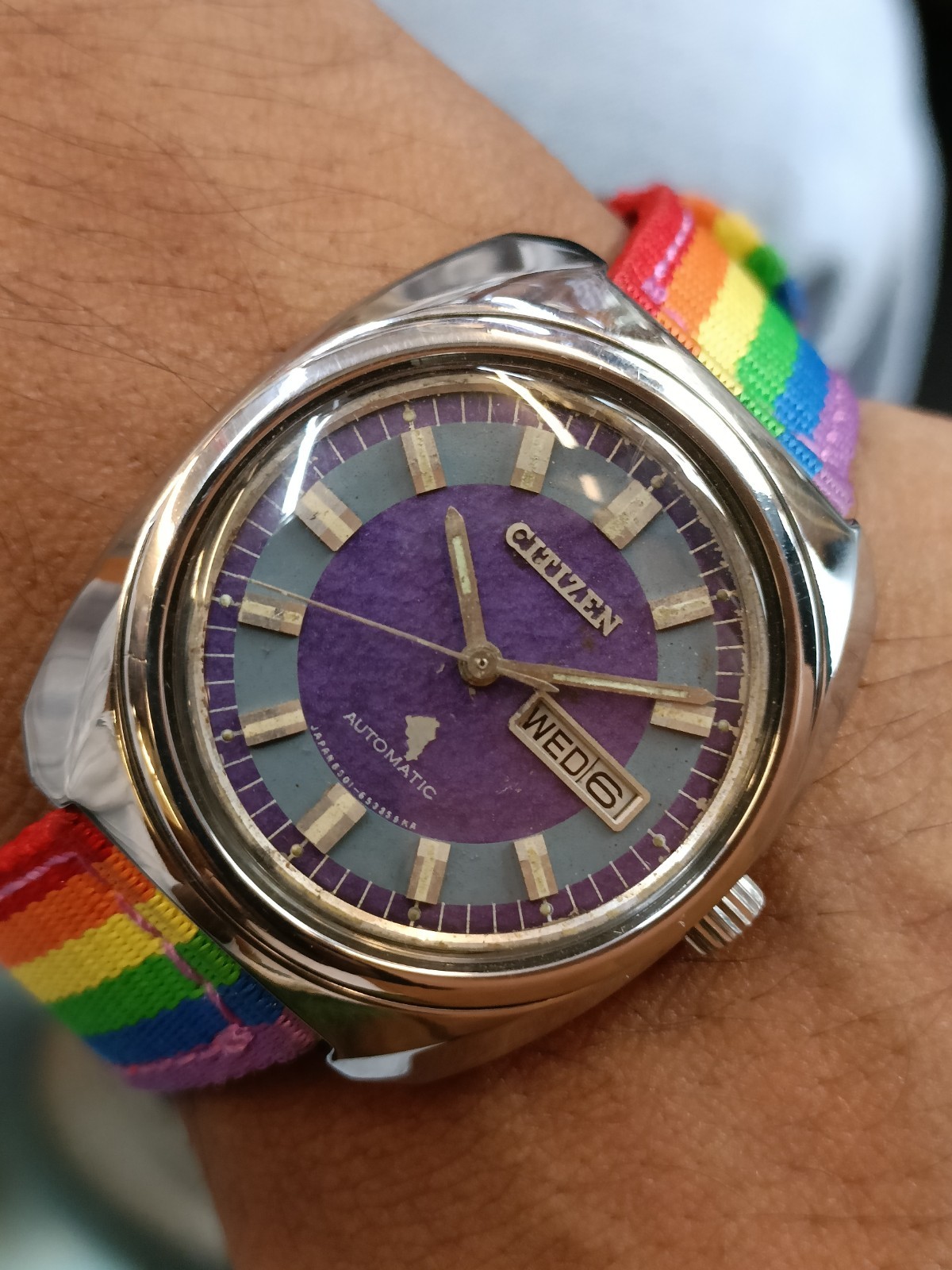 CITIZEN AUTOMATIC PATINA DIAL 14-720113 JAPAN MEN’S WORKING CONDITION