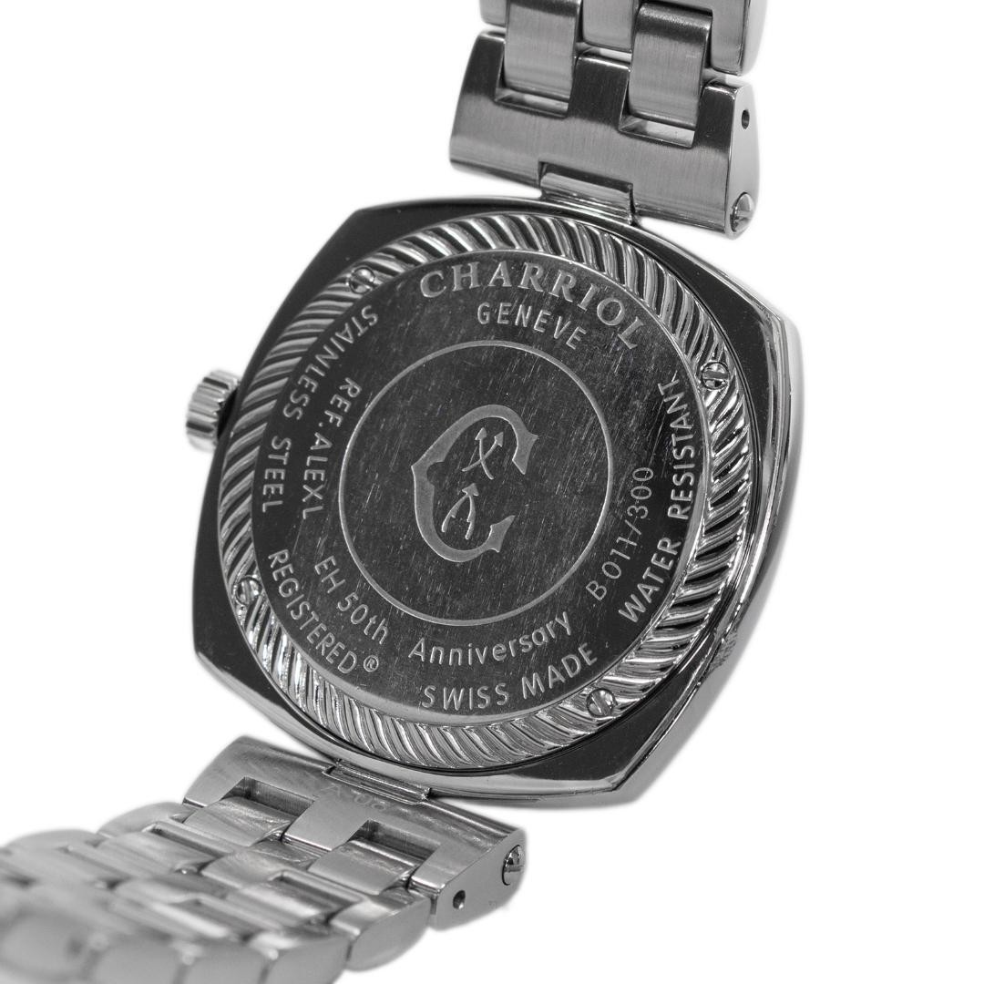 Chariol Men’s Watch Limited to 300 White Shell Dial Diamond C Logo