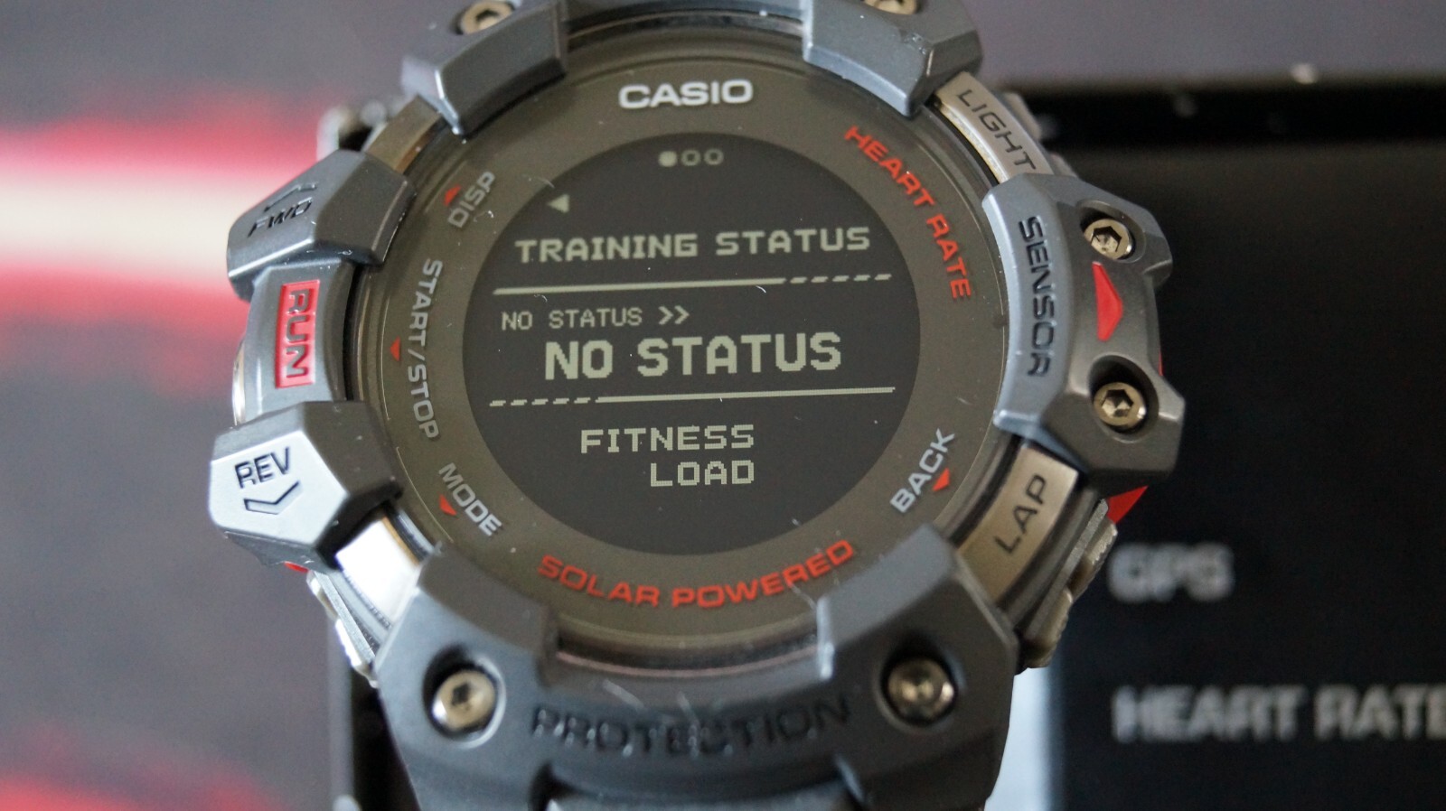 Casio G-Shock GBD-H1000-8 Quartz Watch 3475 54mm Grey Red case G-Squad solar