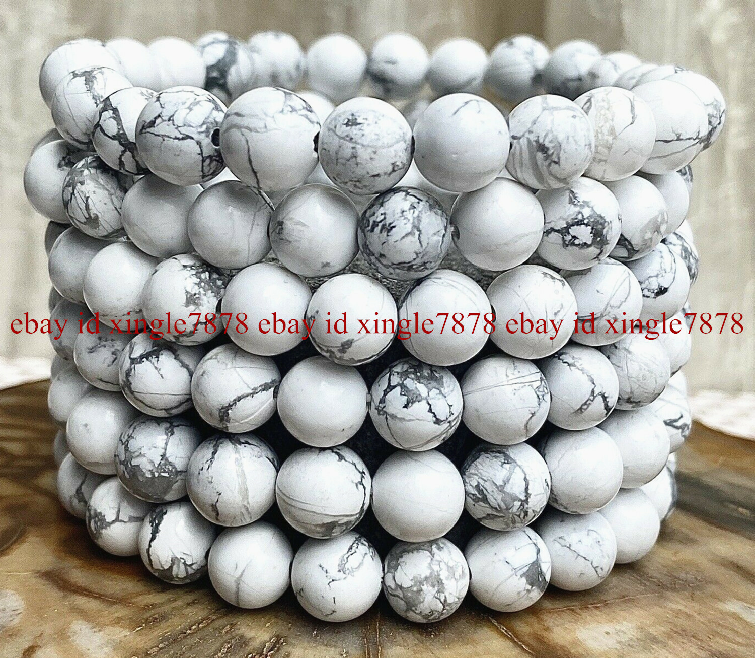 Wholesale Lots 6 Pcs 7.5″ Natural Crystal Healing Gemstone Stretch Bracelet