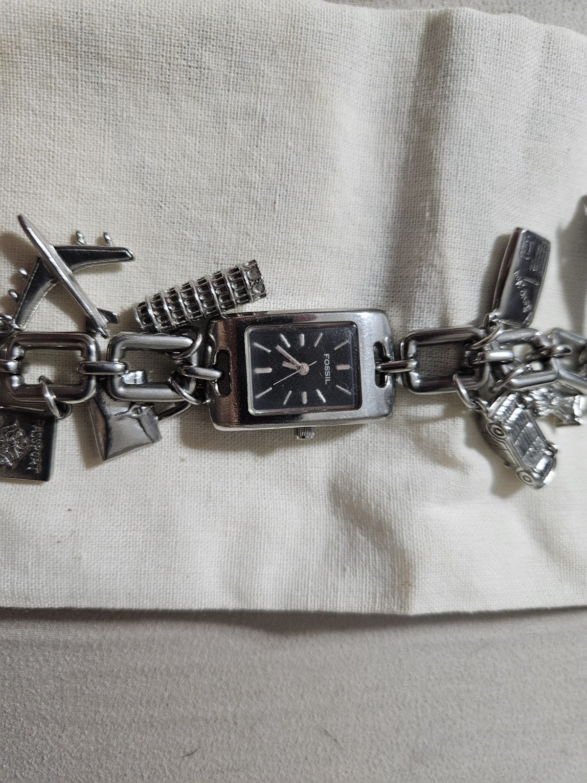 Ladies Fossil F2 Watch and Charm Bracelet: ES1133