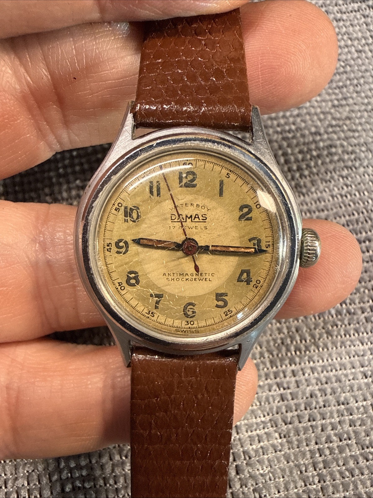 Vintage Damas Waterboy Antimagnetic Manual Wind -17 Jewels – Swiss Running