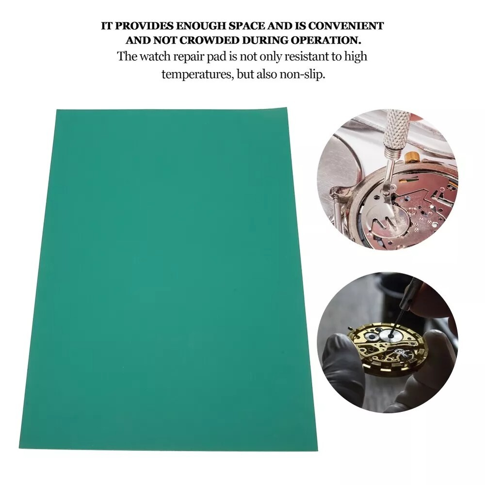 Watchmaker’s Silicone Rubber Bench Mat Pad Anti-Slip Jewelry Watch Repair Tools