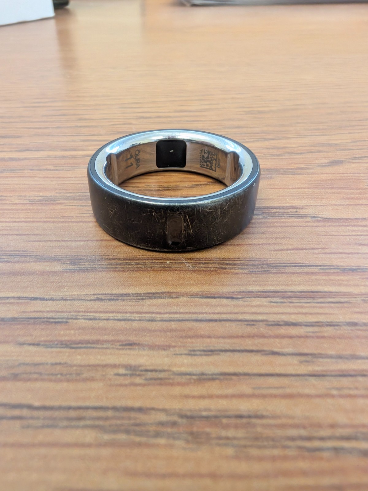 Oura ring 4 (Black) (size 11) (moderate wear) (charger included)