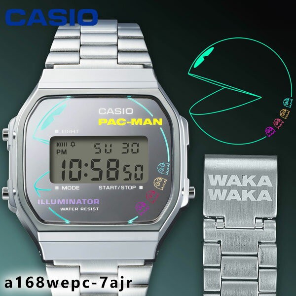 Casio Classic × Pac-man Collaboration Model A168WEPC-7AJR Digital Watch New