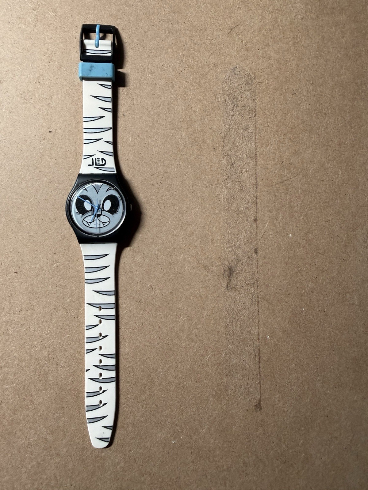 Swatch x Kidrobot Joe Ledbetter BENGALI GB250 2011 Watch Working New Battery
