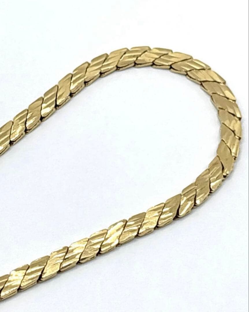 GIVENCHY Gold Chain Bracelet Vintage Men Fashion Jewelry 180cm Excellent