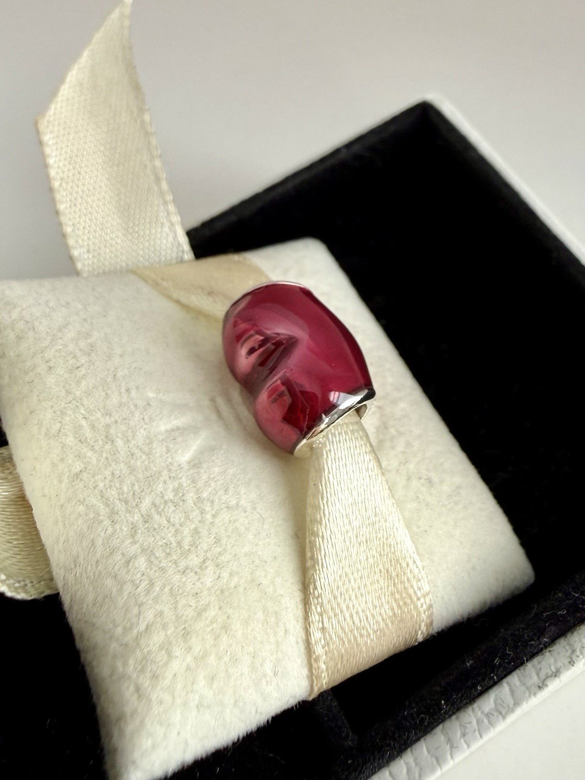 Pandora SSilver In My Heart, Fuschia Enamel Charm Valentine#791814EN62 Authentic