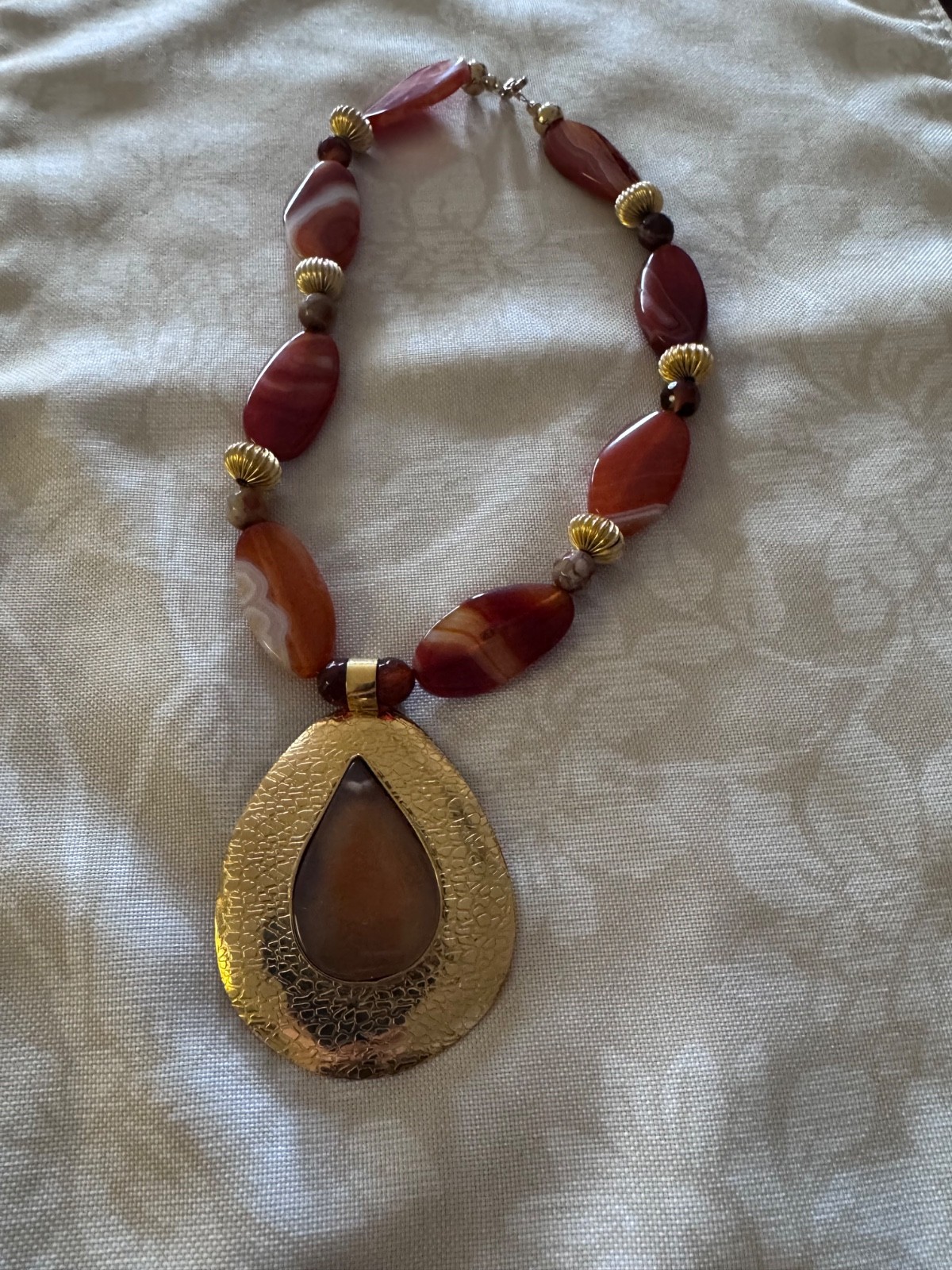 Necklaces for Women 14k Gold Plated – Handcrafted Statement Necklace