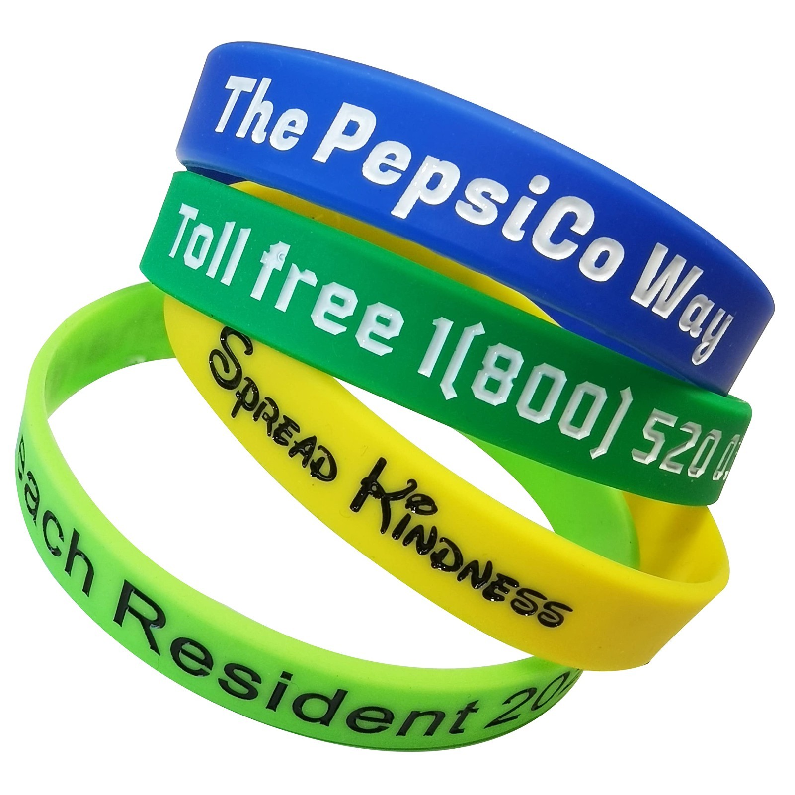9Pcs Custom Silicone Wristbands Personalize Engraved Rubber Bracelets Events