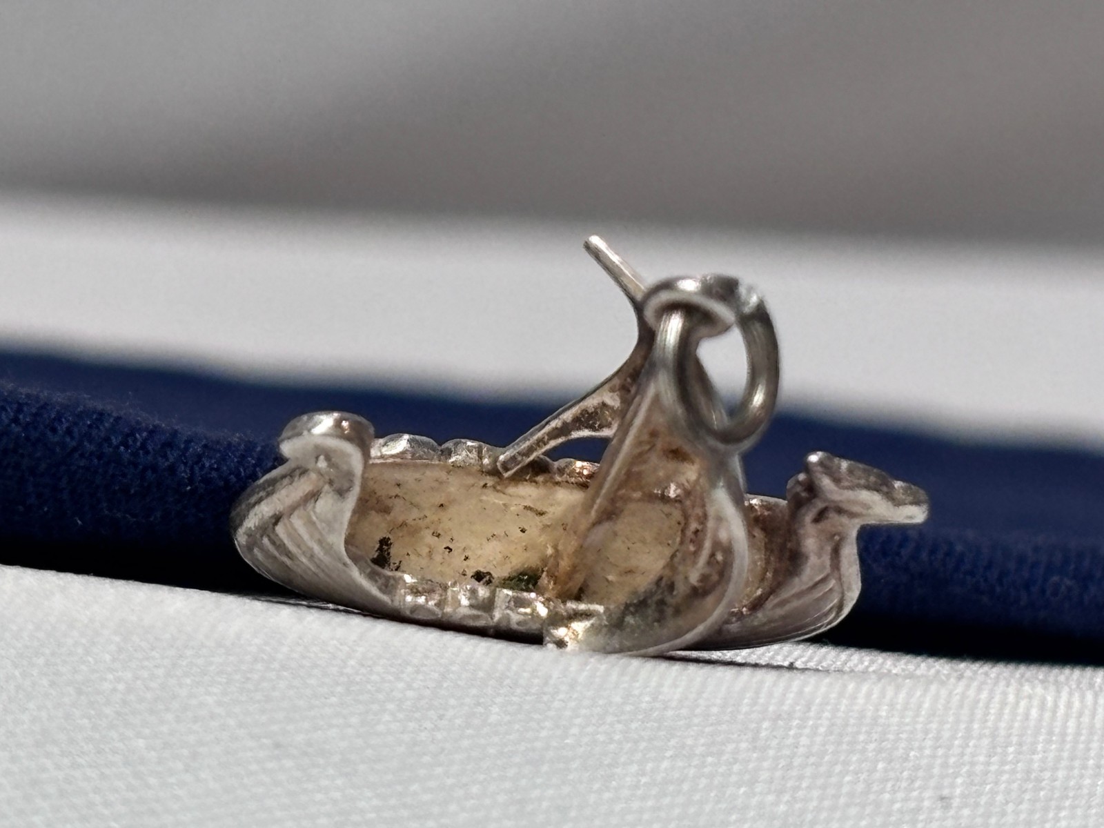 Sterling Silver VIKING SHIP Pendant 3.7 G Charm
