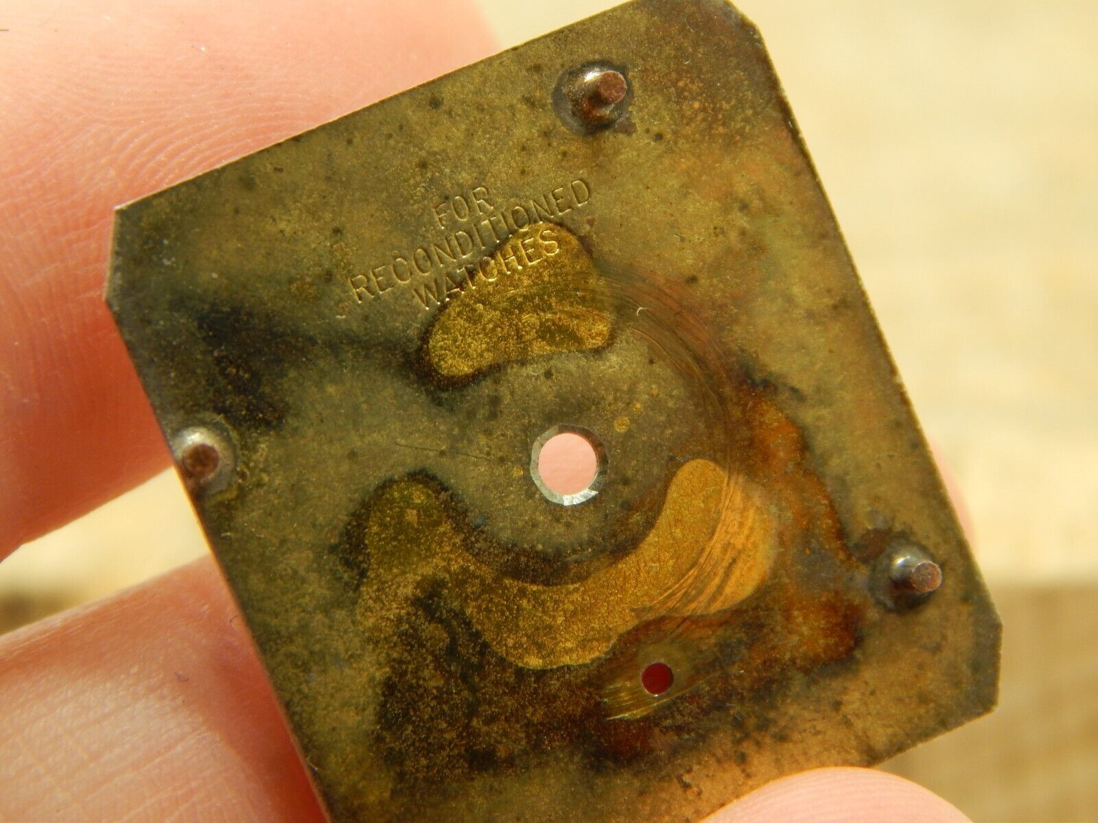 Beautiful Elgin 24.7mm Watch Dial “For Reconditioned Watches” Circa 1920s or 30s
