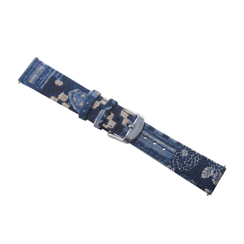 18 20mm 22mm Japanese Vintage Indigo Boro Quick Release Watch Strap Watchbands