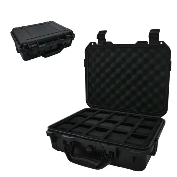 Waterproof 8/15 Slots Watch Storage Box Hard Case Protection Travel Carry Luxury
