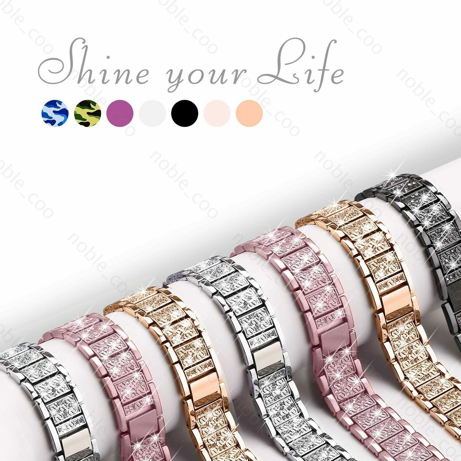 Bling iWatch Band Strap Diamond Case For Apple Watch Series 9 8 7 6 5 4 3 2 49mm