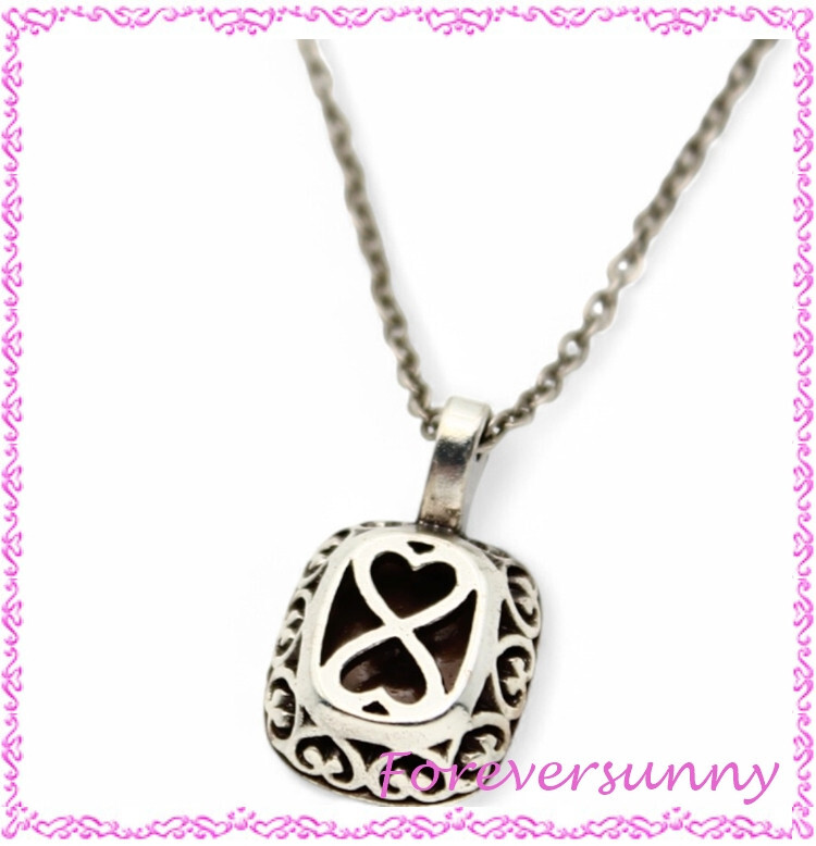 Brighton Reina Pink Silver Crystal Pendant Necklace