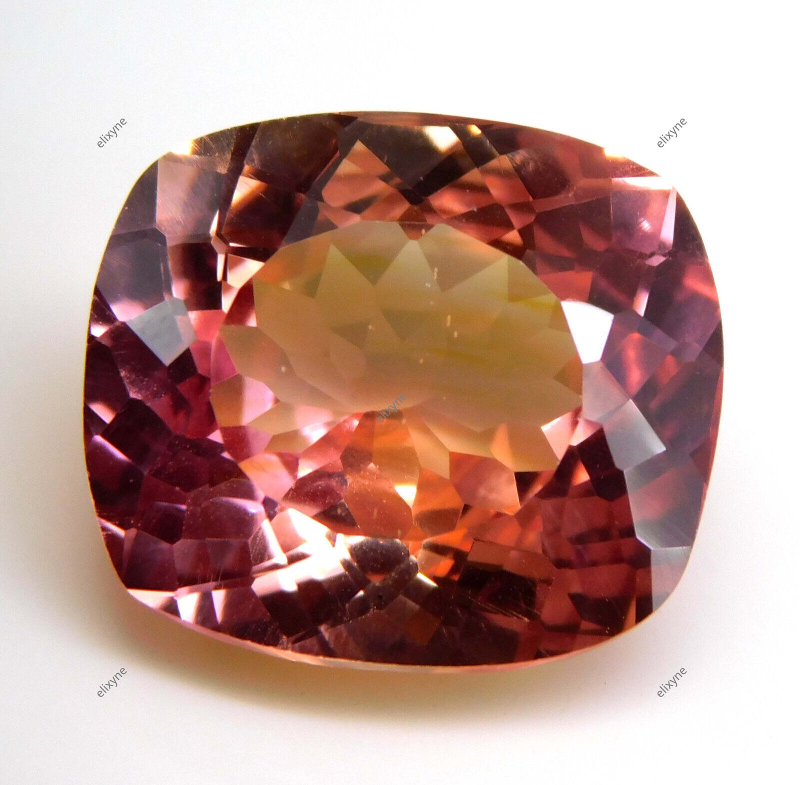 Extremely Rare Natural Padparadscha Sapphire Cushion 20+ Ct Certified Gemstone