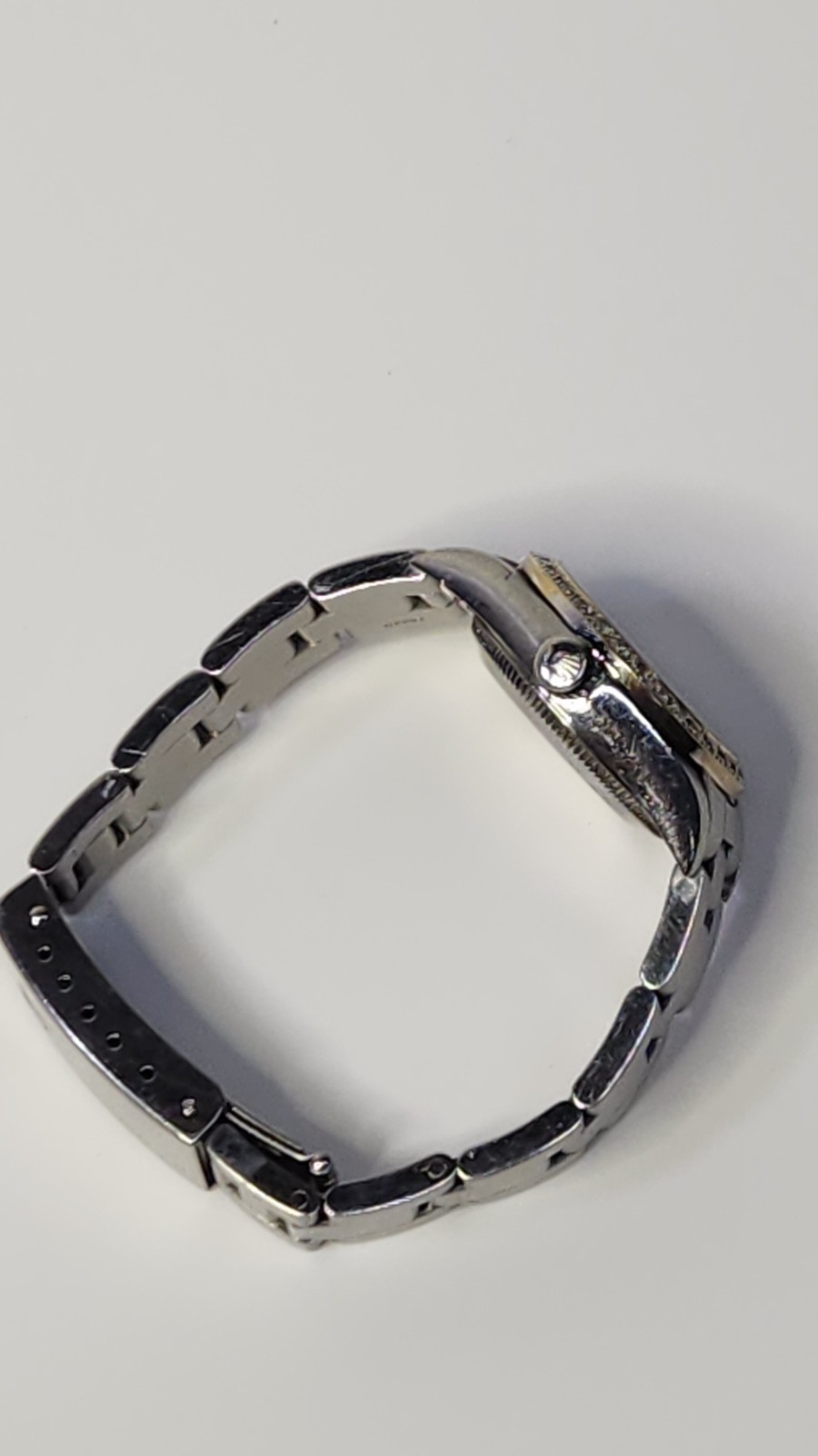 2000 Rolex Oyster Perpetual 76030 Ladies Watch 24mm SS Diamond Bezel