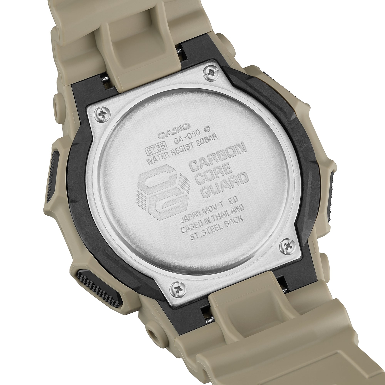 Casio G-Shock GA-010-5AJF Quartz Black Dial 51.9 mm Watch