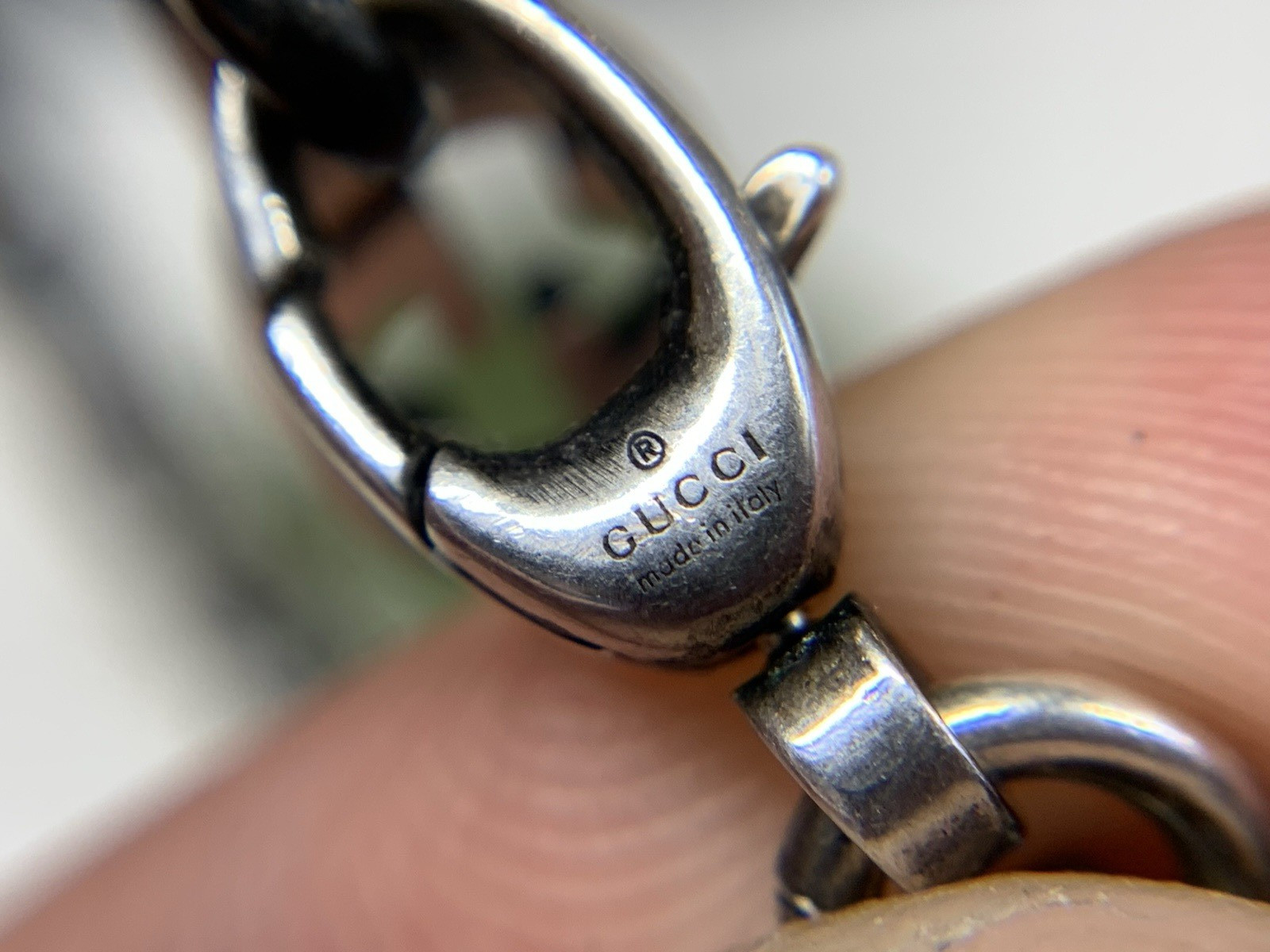 Gucci Sterling Silver 925 GG Interlocking G Link Chain Necklace (23″)