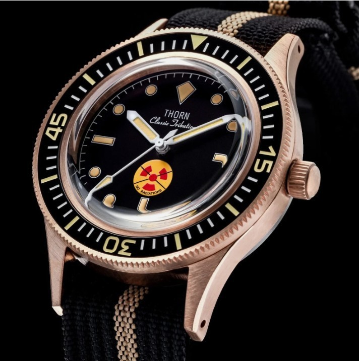THORN Fathoms Fifty CUSN8 Bronze NH35A Diver 200M Automatic Watch No Radiations