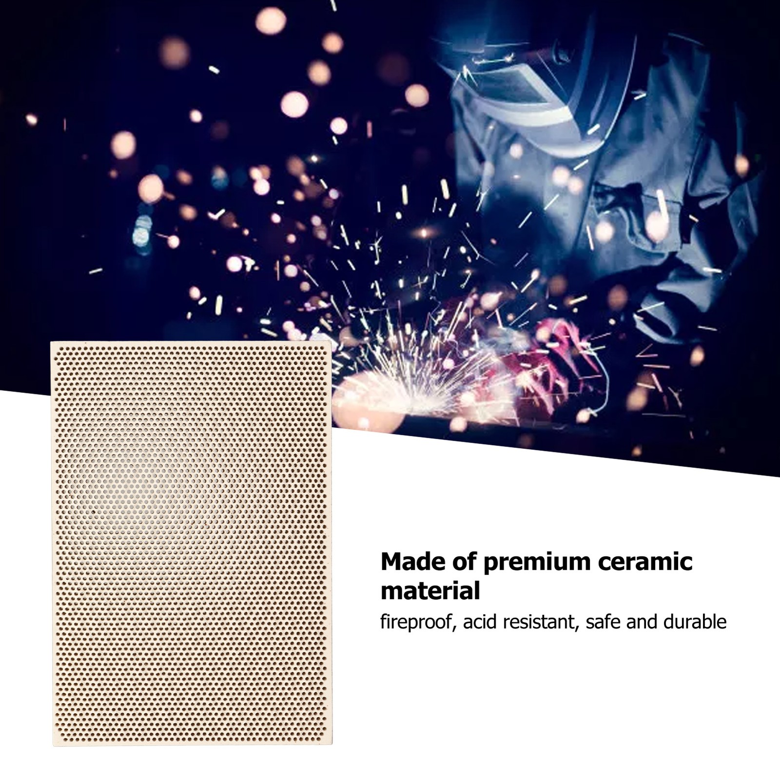 Soldering Block High-Temp Resistant Ceramic For Jewelry Welding Easy To Use