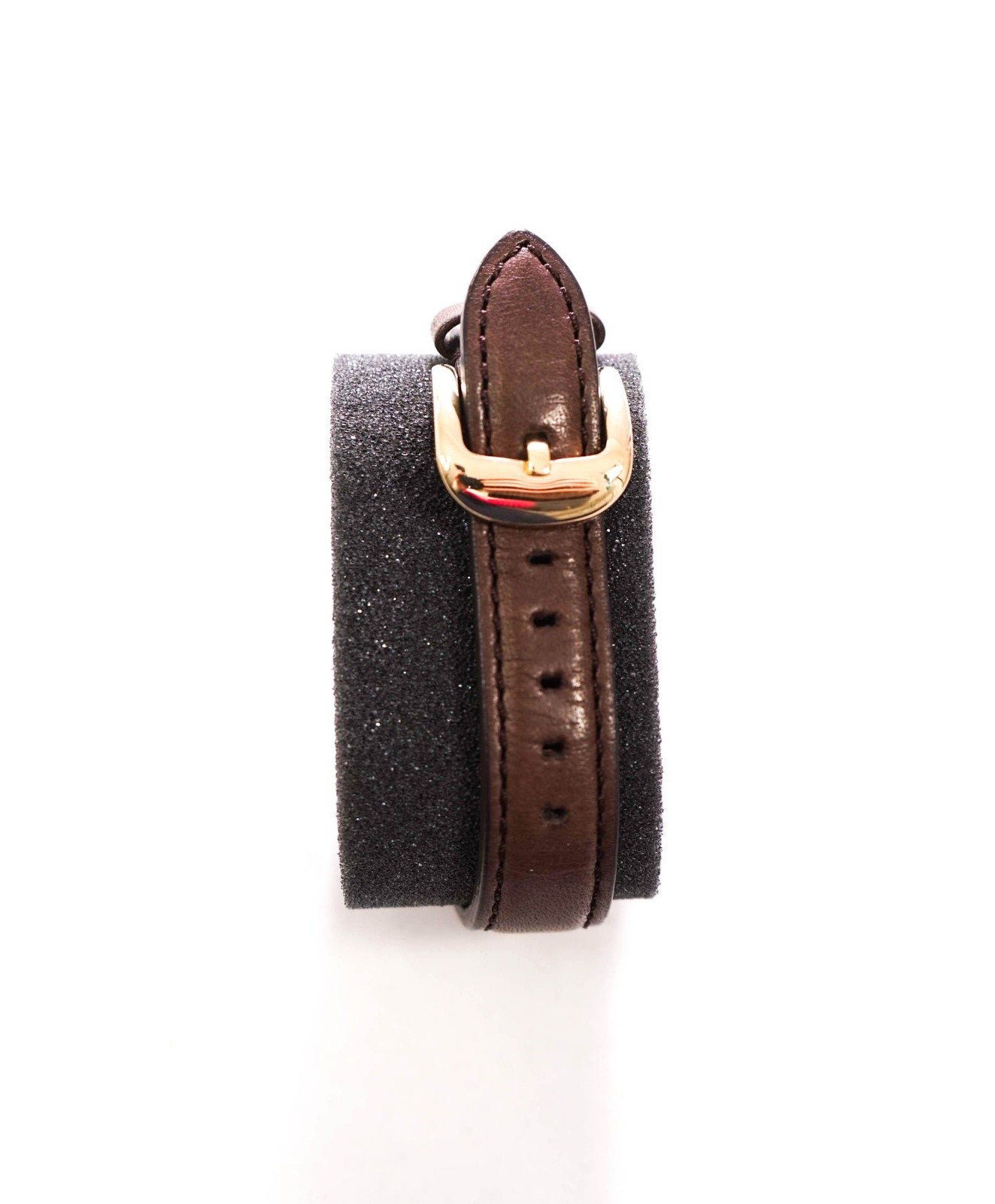 $695 SHINOLA – Gray/Brown American Leather Steel Watch – Unisex