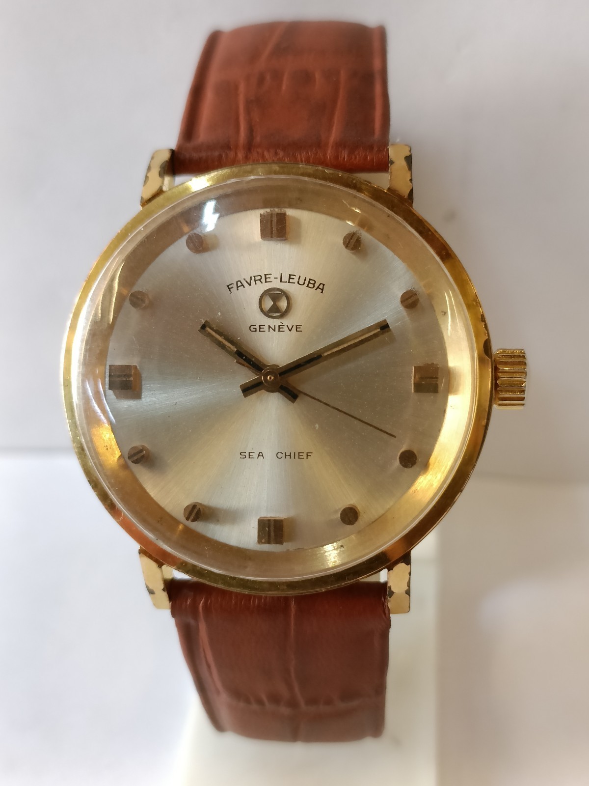 FAVRE-LEUBA SEA-CHIEF WINDING SILVER DIAL 61512 SWISS MEN’S WORKING CONDITION
