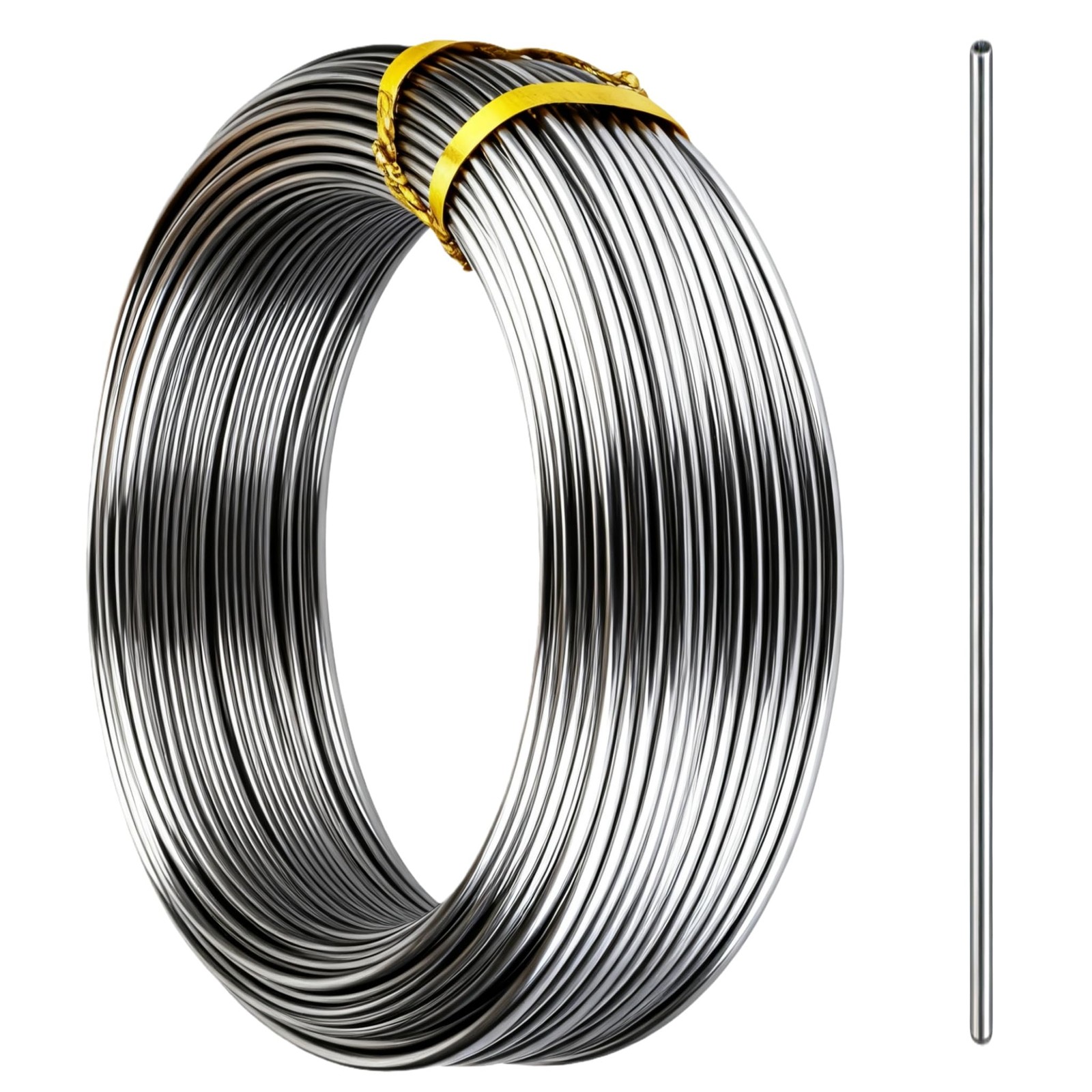 10 Gauge 304 Stainless Steel Wire 39 FT – 2.6mm Thick Rust-Resistant Heavy Du…