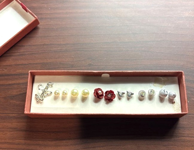 Vintage Avon 7 Pair Assorted Earrings Gift Set with Original Box NOS