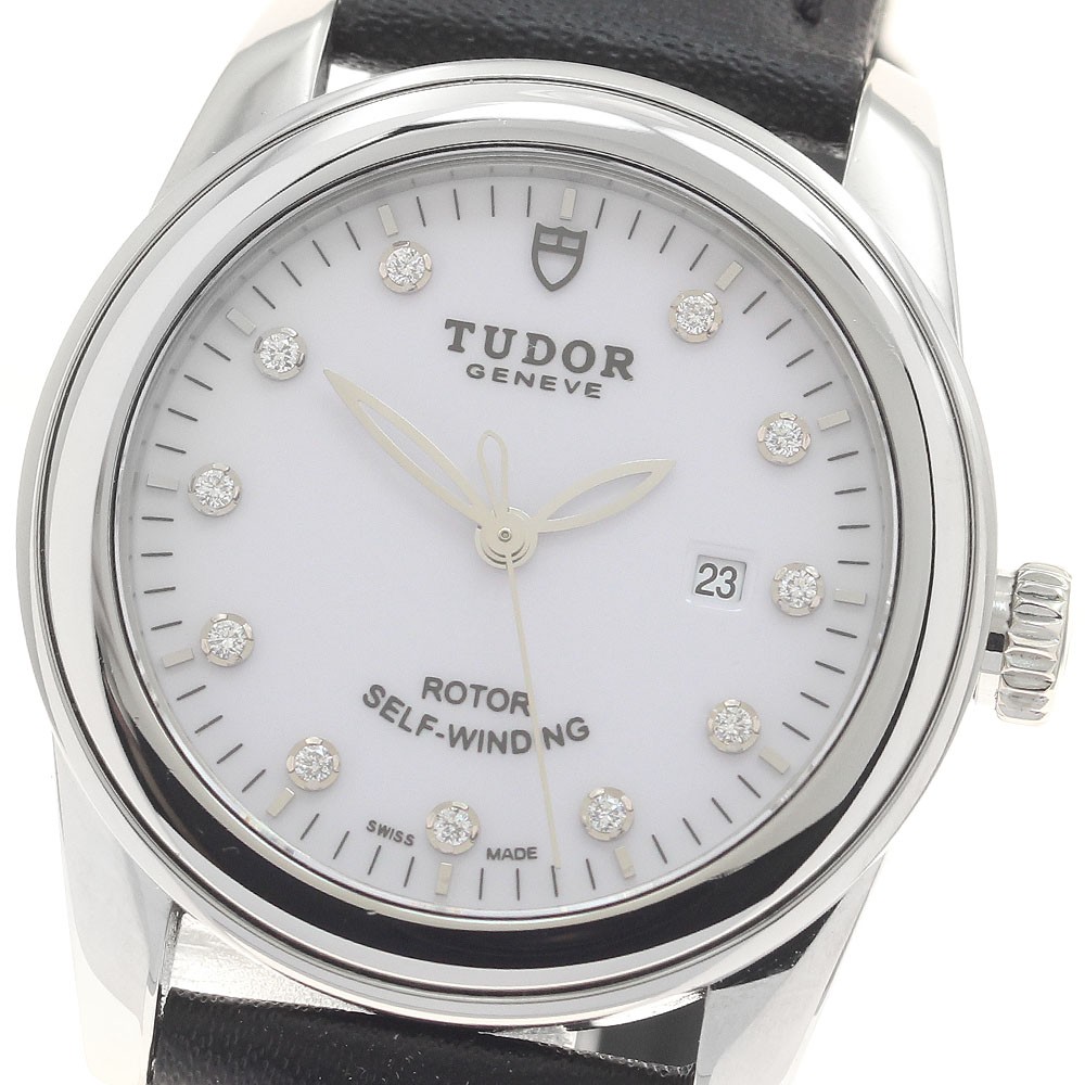 TUDOR Glamour 53000 11P Diamond Date White Dial Automatic Boy’s Watch_957147