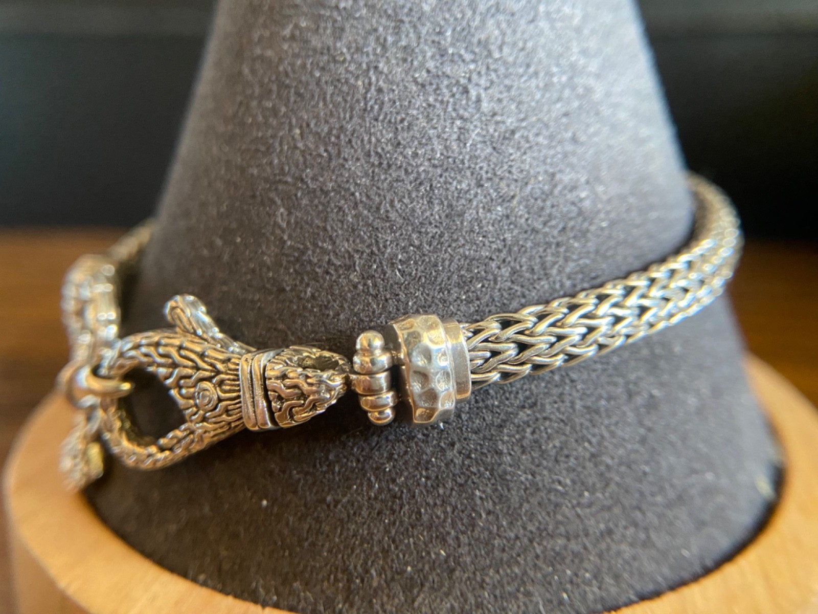 Sarda,Balinese Artisan Handmade, Snake Chain Bracelet Sz 6.25 ; 6.5 ; 7.5”