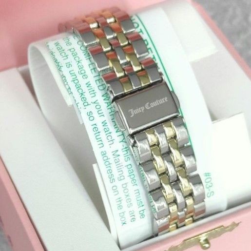 Juicy Couture Women’s Watch Pave Set Jubilee Bracelet Sparkling Quartz Watch Cut