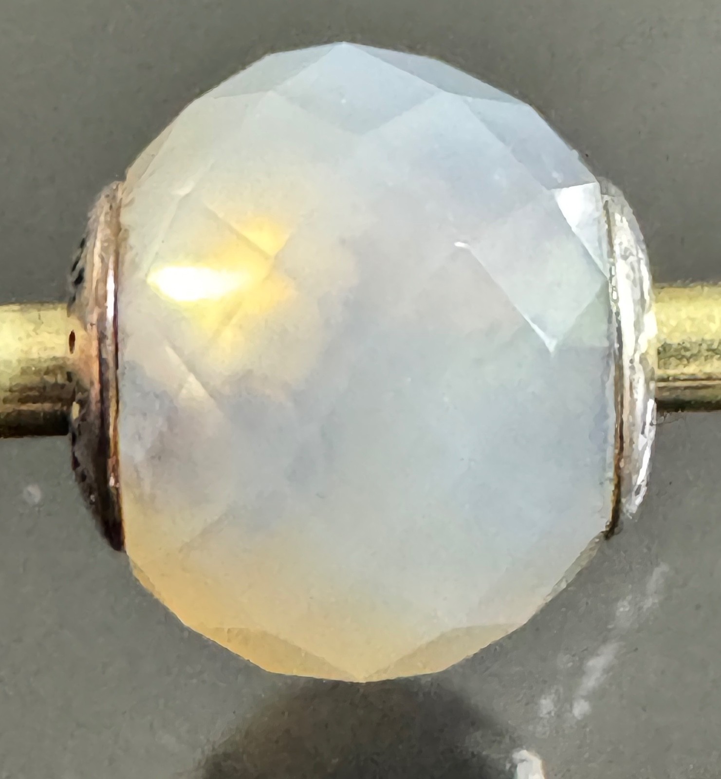 Pandora ESSENCE Collection Patience Charm with Faceted Blue Lace Agate 796044BLA