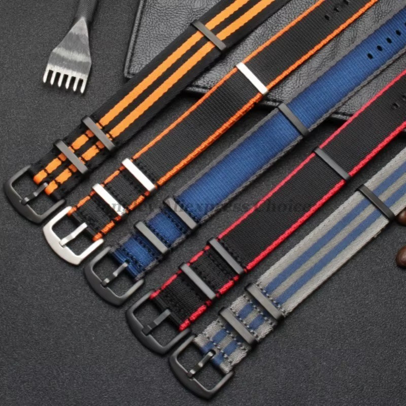 Military Nylon Watch Strap 20mm 22mm Band for Omega Diver 300M Seiko Casio Rolex