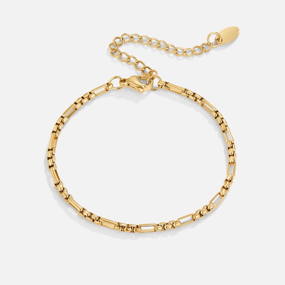Beautiful Earth Boutique Eli 18K Gold Bracelet | Length: 6.3in (+ 1.97in)
