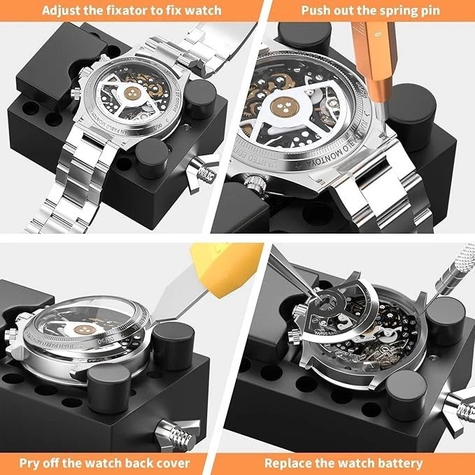 Watch Link Removal Kit, BYNIIUR Watch Repair Kit, Watch Case Opener Spring Bar T