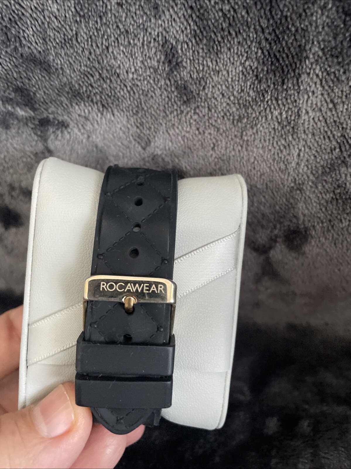 Women’s Rocawear Watch Crystal Accent Gel Band New battery Vintage